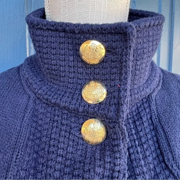 Lauren Ralph Lauren, Green Label Button Up Cardigan Gold Accents Women’s PS - Picture 4 of 8